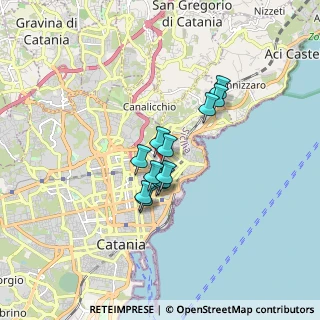 Mappa Via Petrella, 95126 Catania CT, Italia (1.25417)