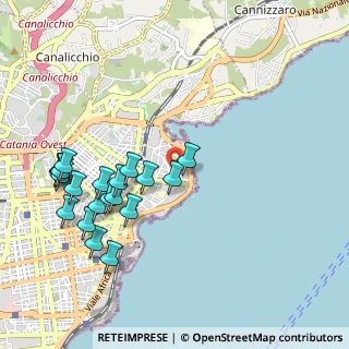 Mappa Via Ruilio, 95126 Catania CT, Italia (1.233)