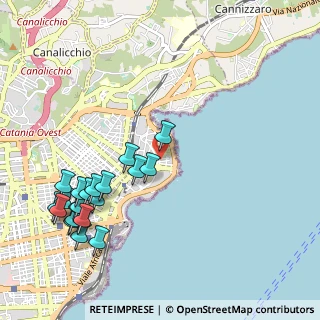 Mappa Via Ruilio, 95126 Catania CT, Italia (1.38)