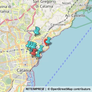 Mappa Via Ruilio, 95126 Catania CT, Italia (1.55769)