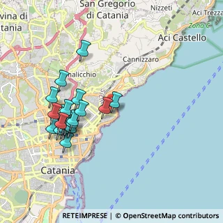 Mappa Via Ruilio, 95126 Catania CT, Italia (2.16)
