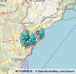 Mappa Via Calipso, 95126 Catania CT, Italia (1.3875)
