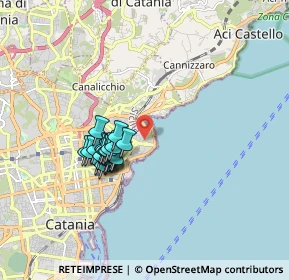 Mappa Via Calipso, 95126 Catania CT, Italia (1.557)