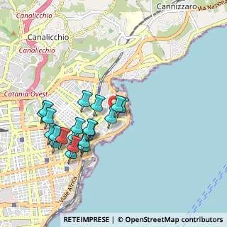 Mappa Via Calipso, 95126 Catania CT, Italia (1.0635)