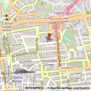 Mappa Via Vitaliano Brancati, 14, 95128 Catania, Catania (Sicilia)