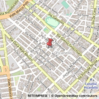 Mappa Via Caduti del Lavoro, 61, 95129 Catania, Catania (Sicilia)