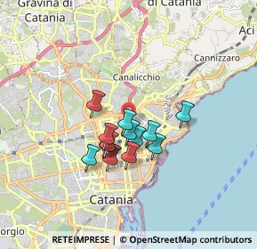 Mappa Piazza G. Lombardo Radice, 95126 Catania CT, Italia (1.34692)