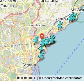 Mappa Via Burrascano, 95126 Catania CT, Italia (1.66857)