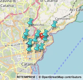 Mappa Via Burrascano, 95126 Catania CT, Italia (1.34154)