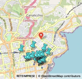 Mappa Via Giuseppe Tartini, 95126 Catania CT, Italia (1.2125)