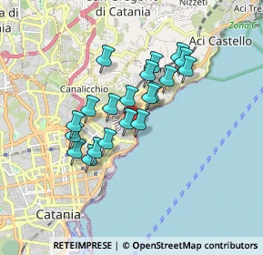 Mappa Viale Artale Alagona, 95126 Catania CT, Italia (1.531)