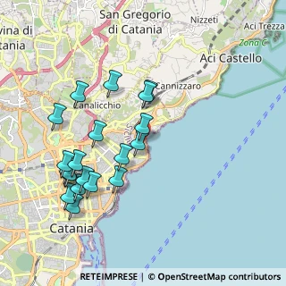 Mappa Viale Artale Alagona, 95126 Catania CT, Italia (2.312)