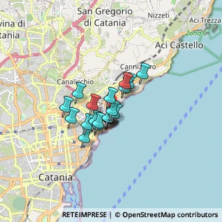 Mappa Viale Artale Alagona, 95126 Catania CT, Italia (1.15)