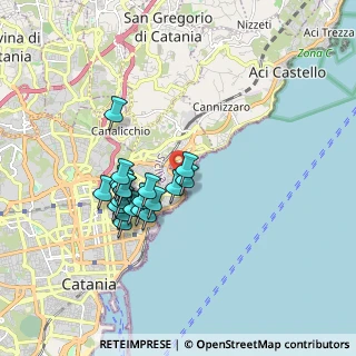 Mappa Viale Artale Alagona, 95126 Catania CT, Italia (1.679)