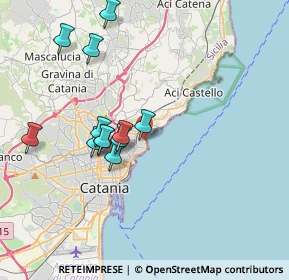 Mappa Viale Artale Alagona, 95126 Catania CT, Italia (4.67357)
