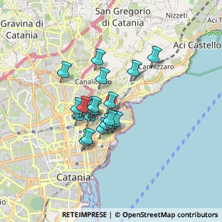 Mappa Via Saturno, 95126 Catania CT, Italia (1.4185)