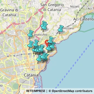 Mappa Via Saturno, 95126 Catania CT, Italia (1.367)
