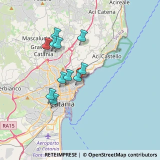 Mappa Via Anfuso, 95126 Catania CT, Italia (3.58909)
