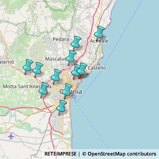 Mappa Via Anfuso, 95126 Catania CT, Italia (7.28636)