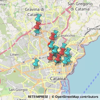 Mappa Via Passo Gravina, 95125 Catania CT, Italia (1.45789)