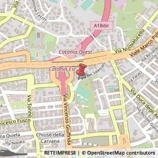 Mappa Via dei Salesiani, 35, 95128 Catania, Catania (Sicilia)