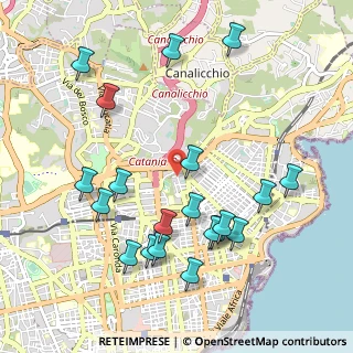 Mappa Via Francesco Verrotti, 95126 Catania CT, Italia (1.2485)