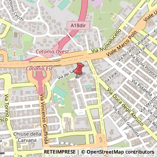 Mappa Via Francesco Verrotti, 33, 95126 Catania, Catania (Sicilia)