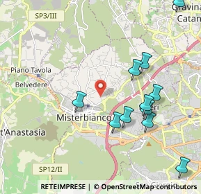 Mappa Via Grotta Perciata, 95045 Misterbianco CT, Italia (2.45727)