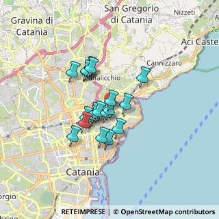 Mappa Via Licciardi, 95126 Catania CT, Italia (1.36)