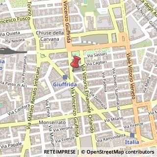 Mappa Via Dalmazia, 114, 95127 Catania, Catania (Sicilia)