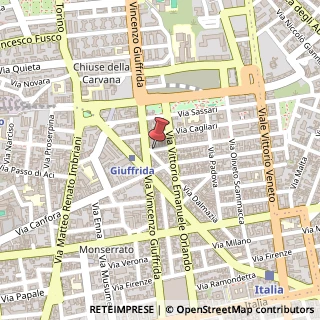 Mappa Corso Italia, 100, 95129 Catania, Catania (Sicilia)