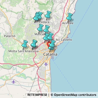 Mappa Via Giuseppe Leocata, 95125 Catania CT, Italia (7.39286)