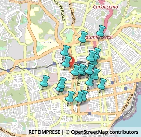 Mappa Via Giuseppe Leocata, 95125 Catania CT, Italia (0.7795)