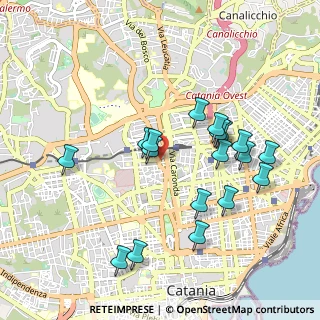 Mappa Via Istituto Sacro Cuore, 95125 Catania CT, Italia (1.07111)