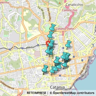 Mappa Via Giuseppe Leocata, 95125 Catania CT, Italia (0.954)