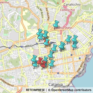 Mappa Via Giuseppe Leocata, 95125 Catania CT, Italia (0.89)