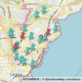 Mappa Via Principe Nicola, 95127 Catania CT, Italia (1.2905)