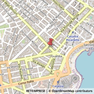 Mappa Via Duca degli Abruzzi, 21, 95123 Catania, Catania (Sicilia)