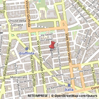 Mappa Via Padova, 69, 95127 Catania, Catania (Sicilia)