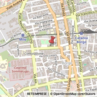 Mappa Via Eleonora D'Angiò, 53, 95125 Catania, Catania (Sicilia)