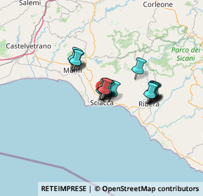 Mappa Via Filippo Cluverio, 92019 Sciacca AG, Italia (9.6985)