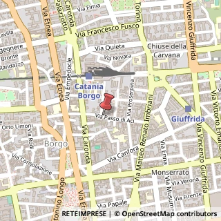 Mappa Via Passo di Aci, 21, 95128 Catania, Catania (Sicilia)