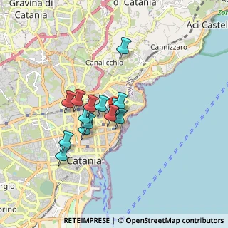 Mappa Via Giuseppe Borrello, 95127 Catania CT, Italia (1.46286)