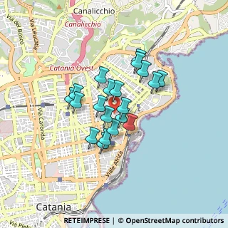 Mappa Via Giuseppe Borrello, 95127 Catania CT, Italia (0.686)
