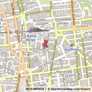 Mappa Via Passo di Aci, 55, 95128 Catania, Catania (Sicilia)