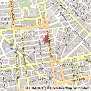 Mappa Via Genova, 66, 95127 Catania, Catania (Sicilia)