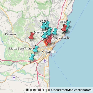 Mappa Via Mineo, 95125 Catania CT, Italia (6.386)