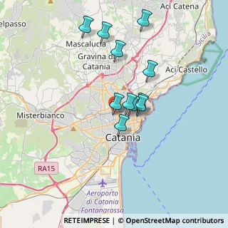 Mappa Via Eleonora D'Angiò, 95125 Catania CT, Italia (3.33818)