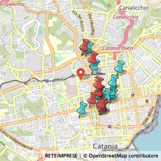 Mappa Via Eleonora D'Angiò, 95125 Catania CT, Italia (0.9065)