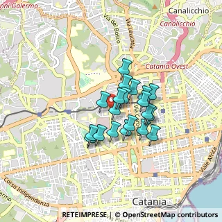 Mappa Via Milo, 95125 Catania CT, Italia (0.648)